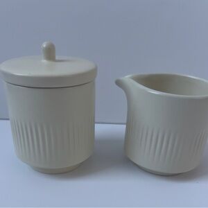 Citrine Cream Ceramic Sugar and Creamer Set